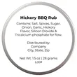 Hickory BBQ Rub | https://www.bestnamebadges.com