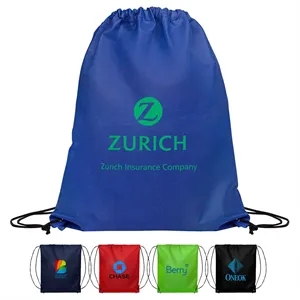 14.5 x 17.5 Eco-Friendly 80GSM Non-Woven Drawstring Backpack