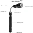 Magnetic Head Rotatable LED Torch/Pick Up Tool | https://www.bestnamebadges.com
