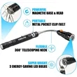 Magnetic Head Rotatable LED Torch/Pick Up Tool | https://www.bestnamebadges.com