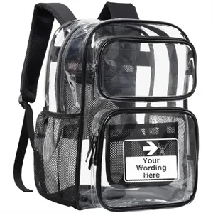 Clear Heavy Duty PVC Transparent Backpack
