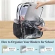 Clear Heavy Duty PVC Transparent Backpack | https://www.bestnamebadges.com
