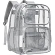 Clear Heavy Duty PVC Transparent Backpack | https://www.bestnamebadges.com