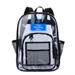 Clear Book Bag with Multi-pockets | https://www.bestnamebadges.com
