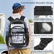 Clear Book Bag with Multi-pockets | https://www.bestnamebadges.com