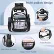 Clear Book Bag with Multi-pockets | https://www.bestnamebadges.com