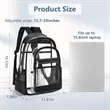 Clear Book Bag with Multi-pockets | https://www.bestnamebadges.com