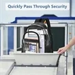 Clear Book Bag with Multi-pockets | https://www.bestnamebadges.com