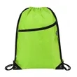 420D Heavy Duty Drawstring Backpack With Front Zipper Ocean | https://www.bestnamebadges.com