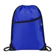 420D Heavy Duty Drawstring Backpack With Front Zipper Ocean | https://www.bestnamebadges.com