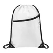 420D Heavy Duty Drawstring Backpack With Front Zipper Ocean | https://www.bestnamebadges.com