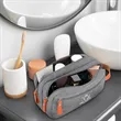 Heathered Travel Toiletry Bag (Ocean) | https://www.bestnamebadges.com