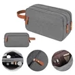 Heathered Travel Toiletry Bag (Ocean) | https://www.bestnamebadges.com