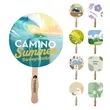 Paper Hand Fan W/ 2 Side Full Color Print | https://www.bestnamebadges.com