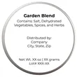 Garden Blend | https://www.bestnamebadges.com