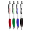 Union Printed - Rio Retractable - White Click Pen   | https://www.bestnamebadges.com