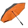 48" Arc Two Tone Auto Open Reverse Umbrella With Full Color | https://www.bestnamebadges.com