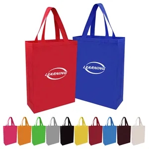 75GSM Non Woven Reusable Grocery Shopping Tote Bag W/ Gusset