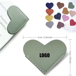 Leather Heart Bookmarks