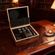 Gift Set With 2 Glass Cup&Wood Box | https://www.bestnamebadges.com