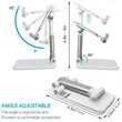 Adjustable Angle Height Cell Phone Stand | https://www.bestnamebadges.com