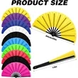13" Large Folding Clacking Popping Fan | https://www.bestnamebadges.com
