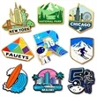 1" Hard Enamel Cloisonne Lapel Pin | https://www.bestnamebadges.com
