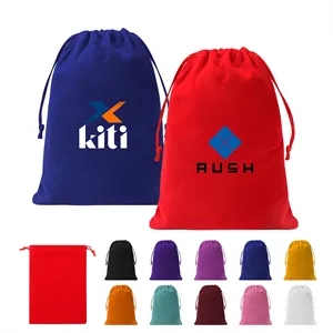 6"x7.8" Big Drawstring Velvet Bag Jewelry Pouch