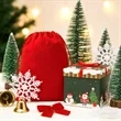 6"x7.8" Big Drawstring Velvet Bag Jewelry Pouch | https://www.bestnamebadges.com