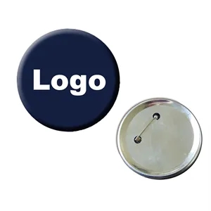 2.9"Diam Tinplate Badge Button Pins