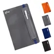 A5 Leather Hardcover Business Notebook With Multi Use Pen | https://www.bestnamebadges.com