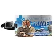 Brushed Aluminum Slip-In Pocket Luggage Tag | https://www.bestnamebadges.com