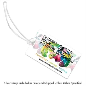 PhotoImage Full Color Imprint* ID Slip-In Pocket Luggage Tag | https://www.bestnamebadges.com