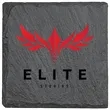 4"x4" Square Slate Coaster | https://www.bestnamebadges.com