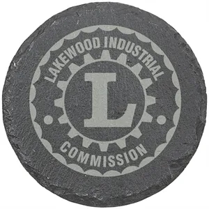 4" Round Slate Coaster
