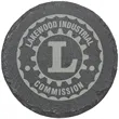 4" Round Slate Coaster | https://www.bestnamebadges.com