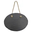 7 3/4" x 6" Oval Slate Decor with Hanger String | https://www.bestnamebadges.com