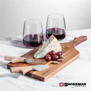 Swissmar® Paddle Board & 2 Dunhill Stemless Wine | https://www.bestnamebadges.com