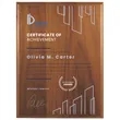 6" x 8" Step-Edge Genuine Walnut Plaque | https://www.bestnamebadges.com