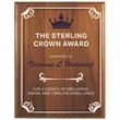 7" x 9" Step-Edge Genuine Walnut Plaque | https://www.bestnamebadges.com