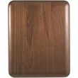 8" x 10" Elliptical Edge Round Corner Genuine Walnut Plaque | https://www.bestnamebadges.com