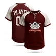 Men's Baseball Jersey 2 Button Sublimated 200G Interlock | https://www.bestnamebadges.com