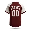 Men's Baseball Jersey 2 Button Sublimated 200G Interlock | https://www.bestnamebadges.com