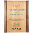 10"x13" Genuine Red Alder & Walnut Plaque | https://www.bestnamebadges.com