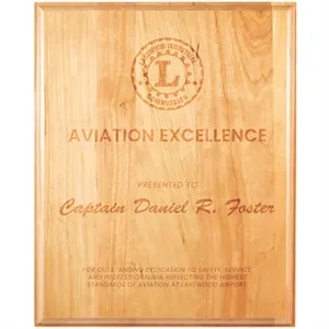 10 1/2" x 13" Genuine Cherry Plaque