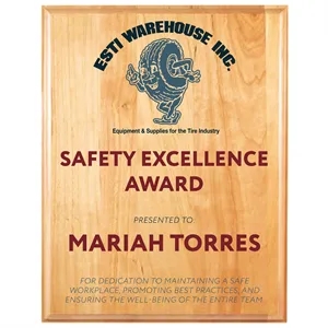 7" x 9" Genuine Cherry Plaque