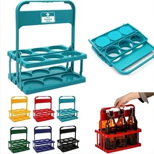 6-Pack Foldable Beverage Delivery Holder