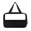 Clear Travel Toiletry Bag With Handle | https://www.bestnamebadges.com
