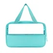 Clear Travel Toiletry Bag With Handle | https://www.bestnamebadges.com