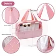 Clear Travel Toiletry Bag With Handle | https://www.bestnamebadges.com